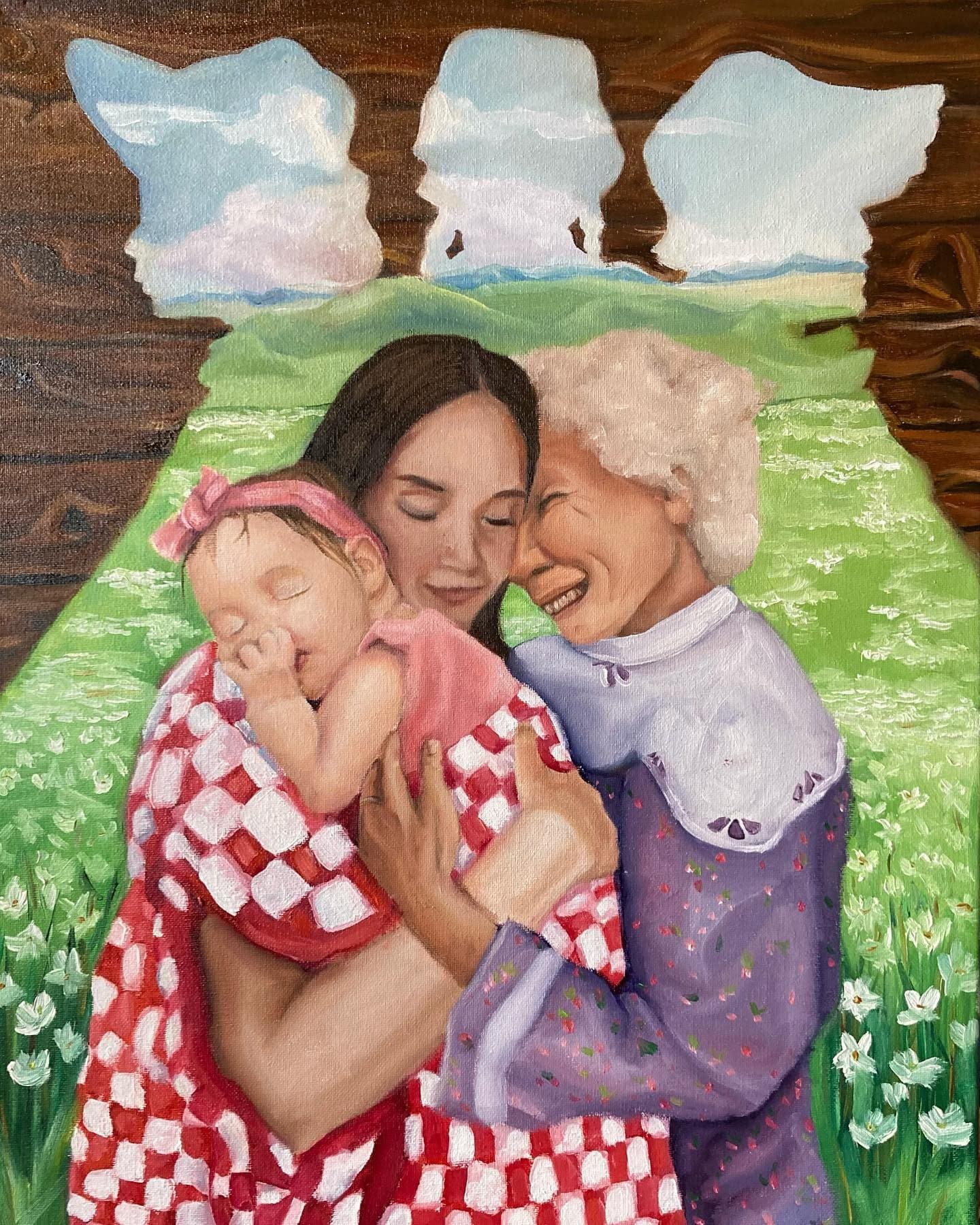 Benefactor of Pioneer Greatness — original painting by Ella Wright