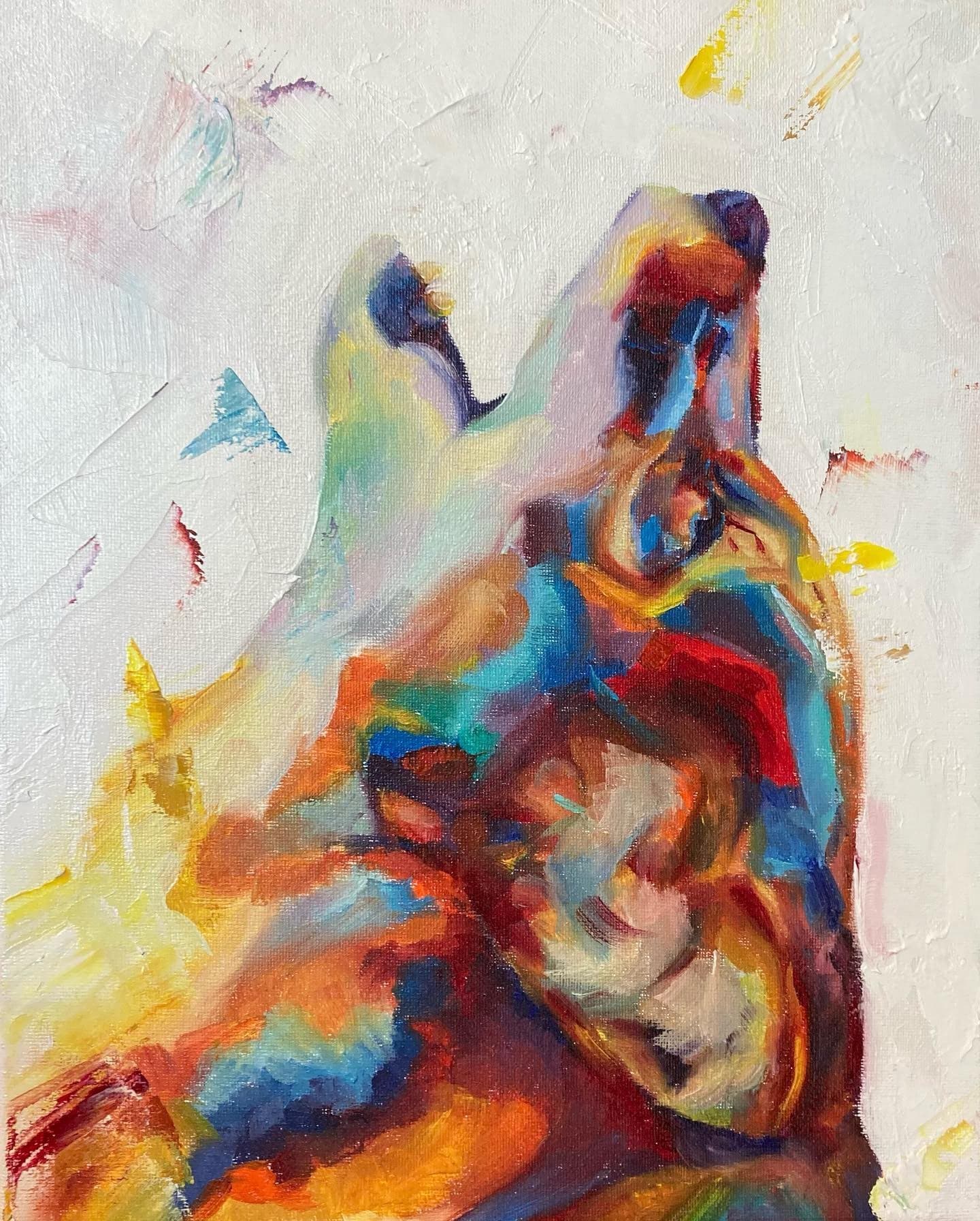 Coyote — original painting by Ella Wright