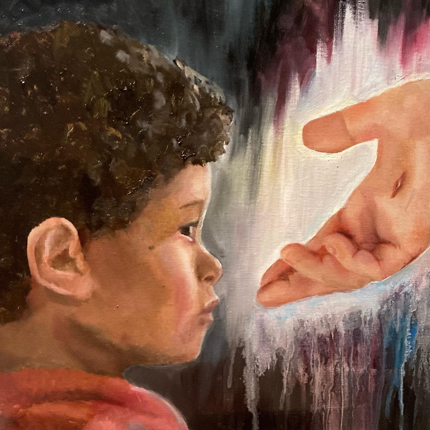 Let him in — original painting by Ella Wright