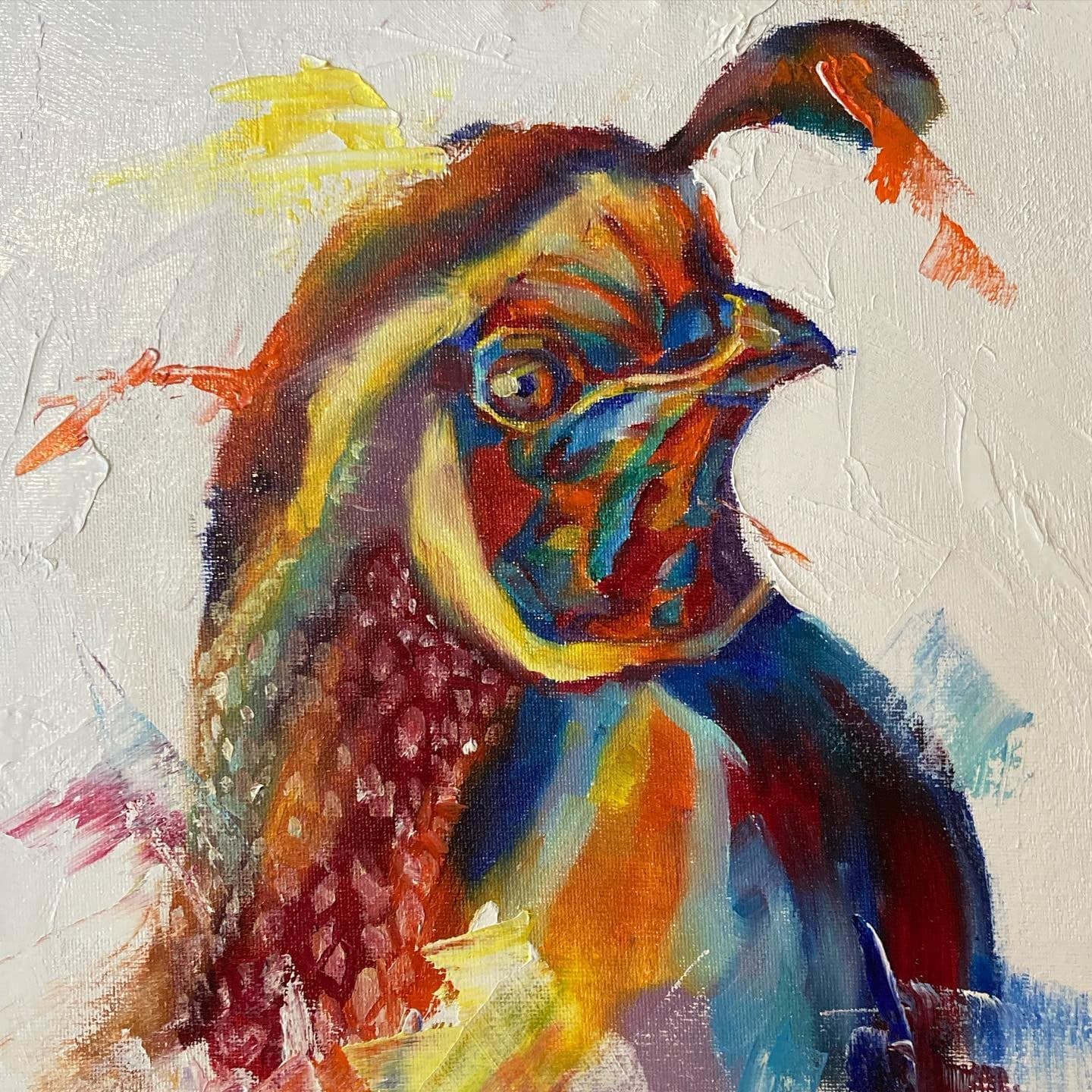 Quail — original painting by Ella Wright