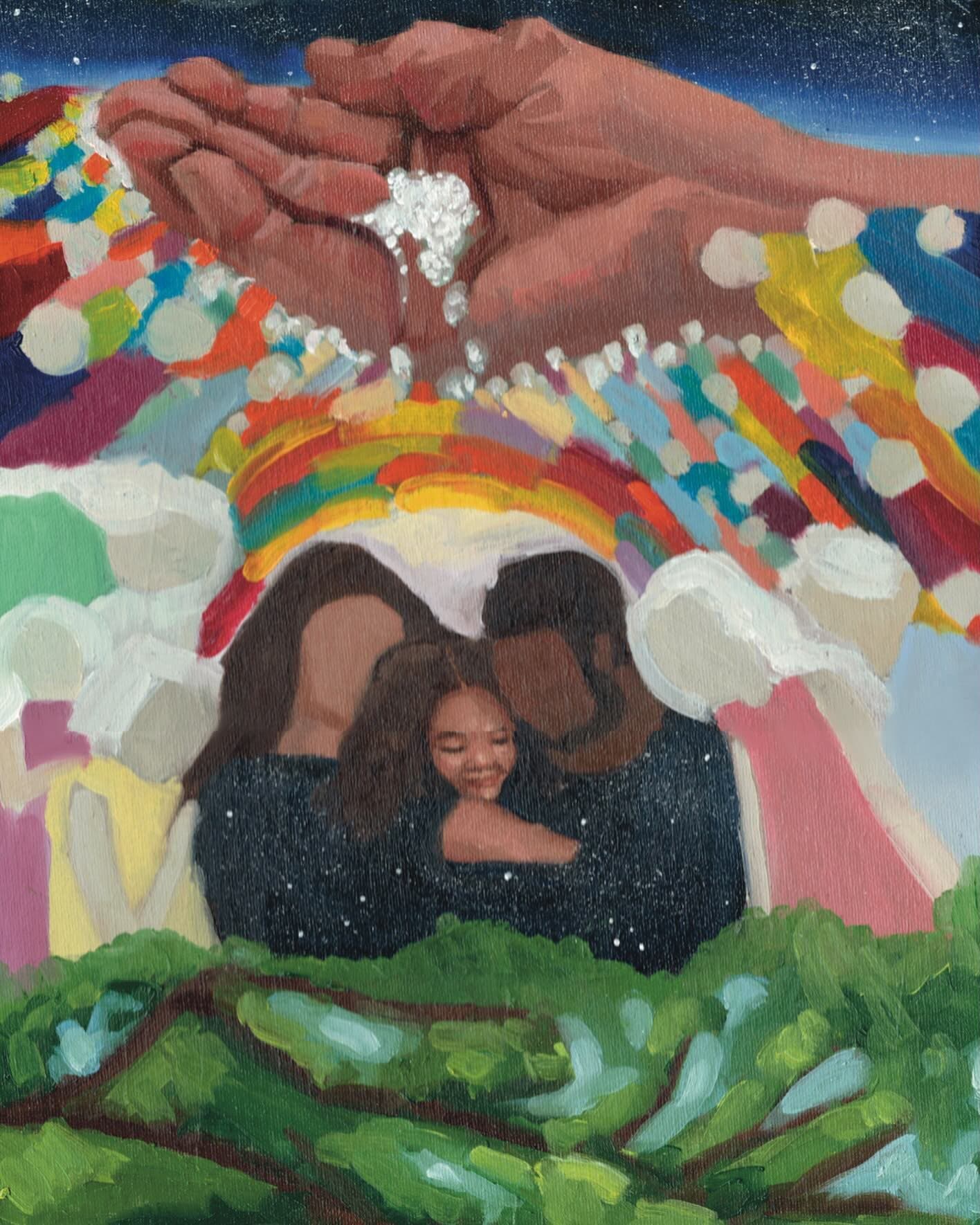 Supported on all Sides — original painting by Ella Wright