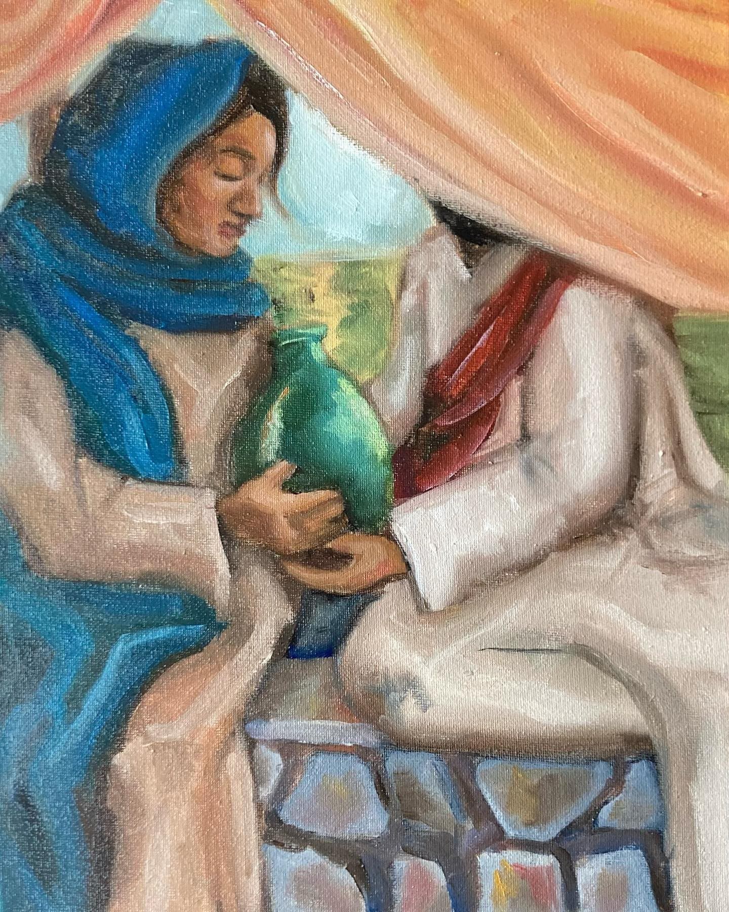 The Woman at the Well — original painting by Ella Wright