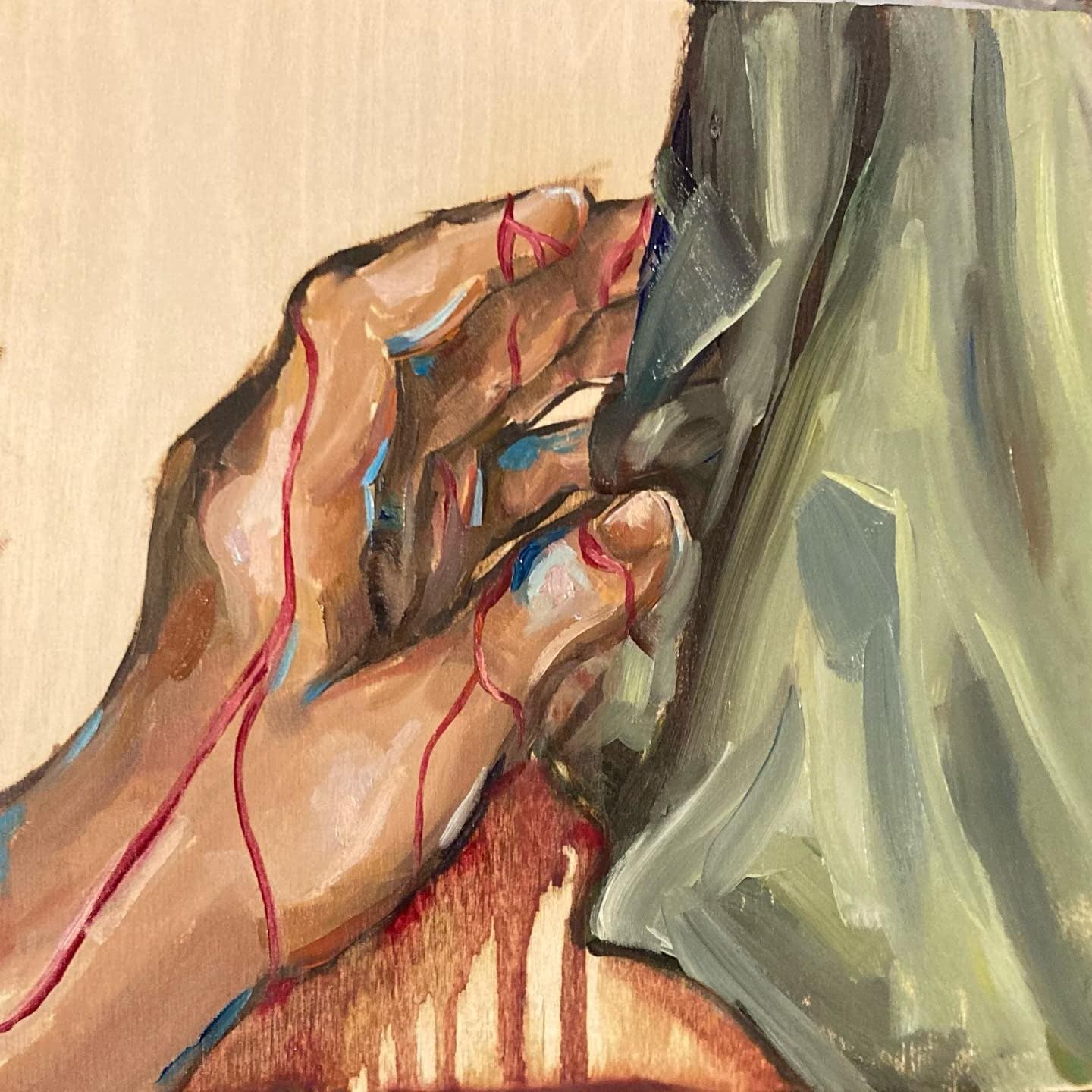 The Woman With the Issue of Blood — original painting by Ella Wright