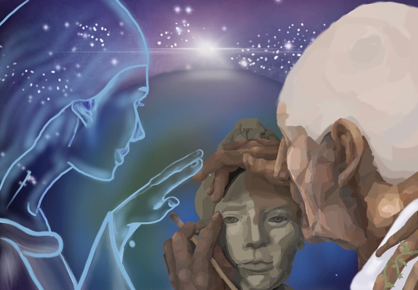Creation — original painting by Ella Wright