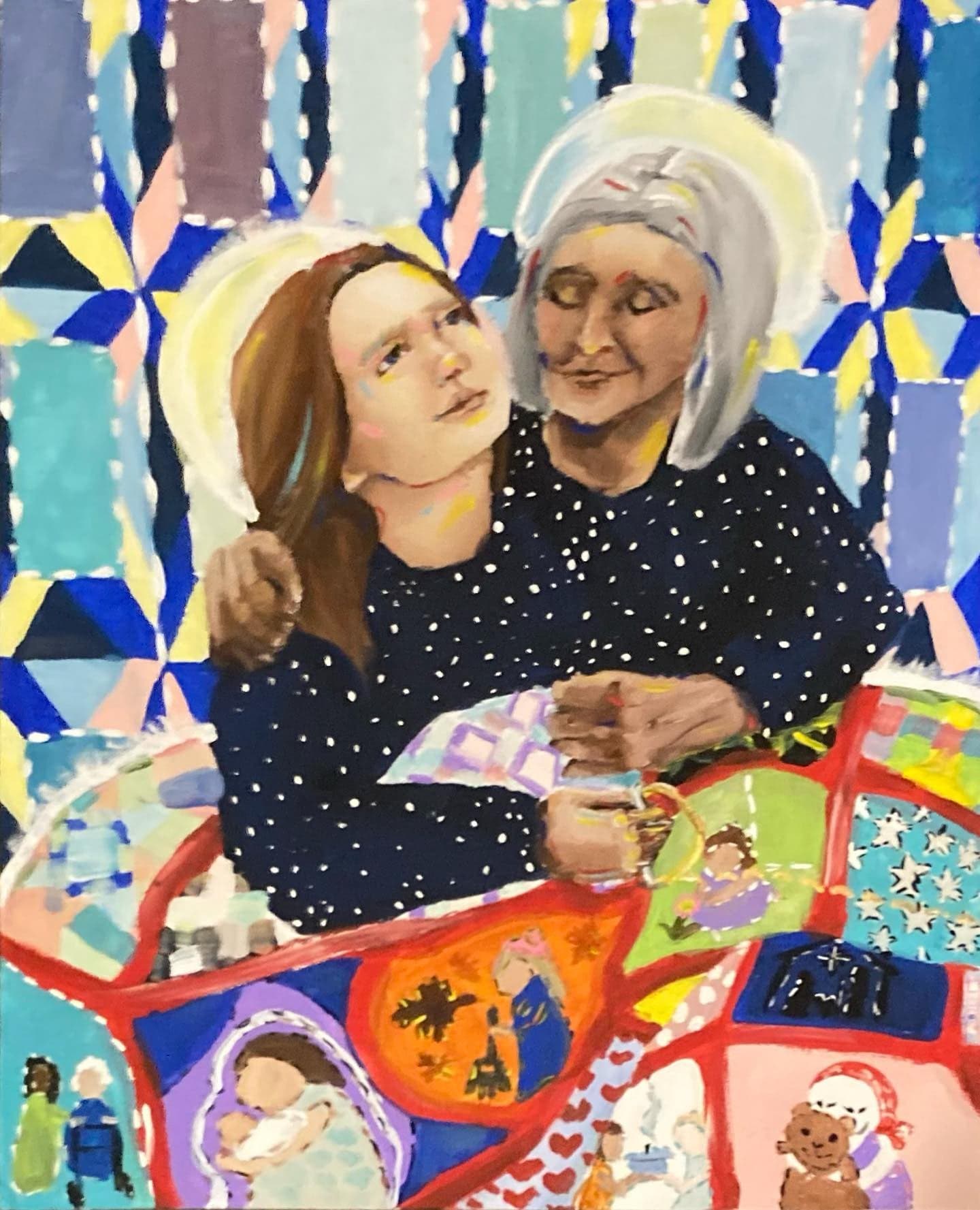 The Service Quilt — original painting by Ella Wright